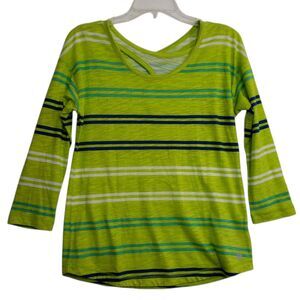 T by Talbots Women's XS 3/4 Sleeve Top with Criss-Cross Back (Cotton and Modal)